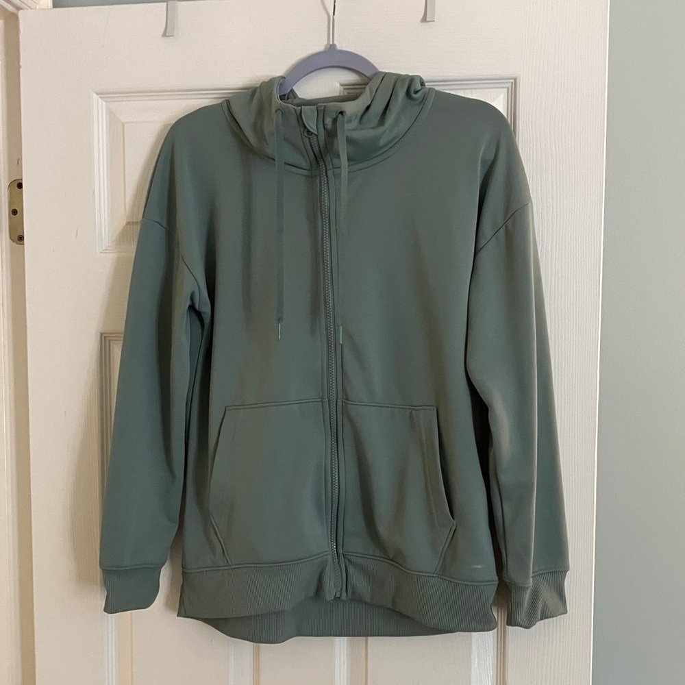 Women’s Green Zip-Up Hoodie